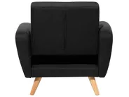 Sofa Set FLORLI Stoff Schwarz_704199
