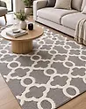 Rug ZILE Grey 140 x 200 cm Wool