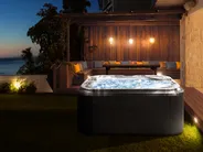 Outdoor Whirlwanne mit LED TULAROSA Graphitgrau_818556