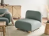 1-Seat Section AMLI Fabric Light Green