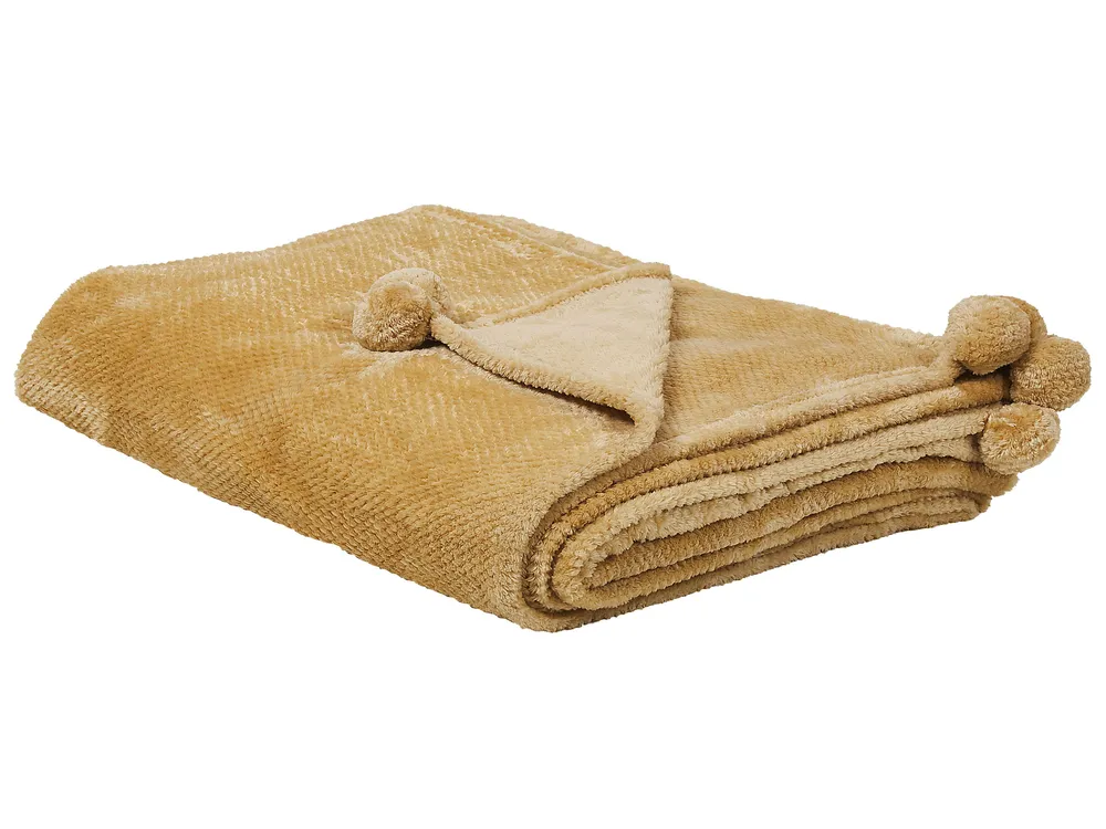 Kuscheldecke SAITLER 200 x 220 cm Senfgelb