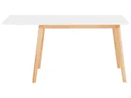 Ausziehbarer Esstisch MEDIO Weiß 120/155 cm 80 cm_808652