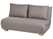 Schlafsofa 2-Sitzer ABISKO Kunstleinen Dunkelgrau_1030916