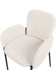 Set of 2 Dining Chairs ALBEE Beige_908164