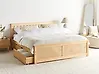Bed with 2 Drawers OLENDON Pine Wood Light Brown 180 x 200 cm (EU Super King)