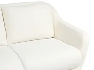 Sofa Set 3-Sitzer EIBY Chenillegewebe Weiß_1004353