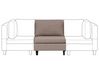 1-Seat Section UNSTAD Fabric Brown