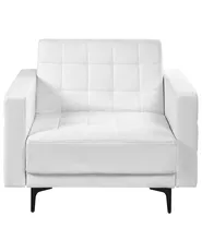 Fauteuil ABERDEEN Kunstleer Wit_1038784