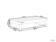 Outdoor Couchtisch MARETTIMO 60 cm 110 cm zertifiziertes Akazienholz Hellbraun_1154137