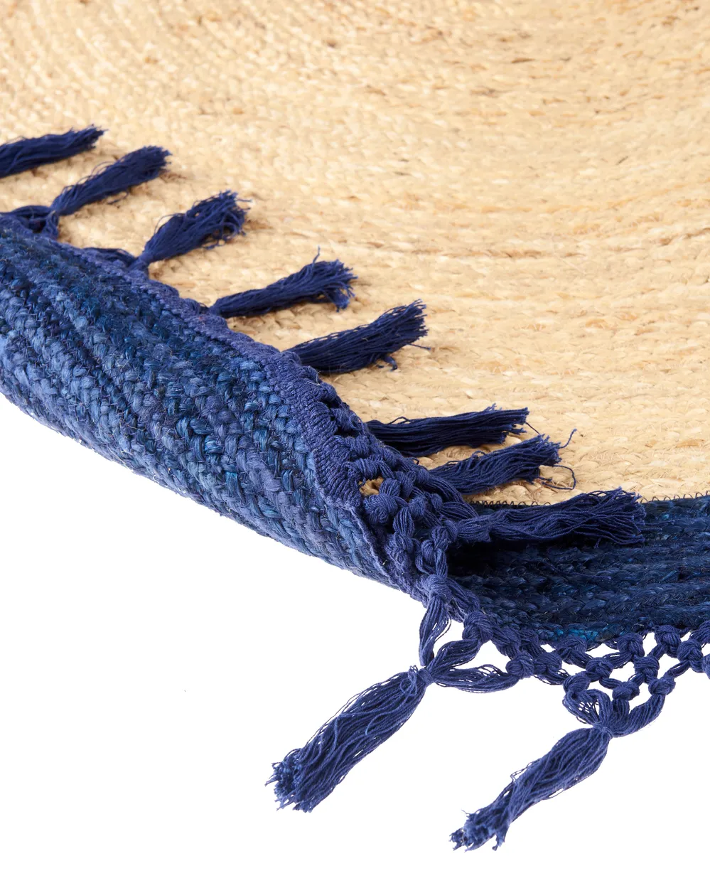 Rug MARTS Dark Blue ø 140 cm Jute_958860