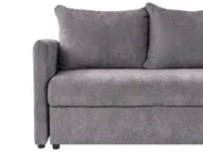 Sofa Bed 3 Seater HOLSEN with Storage Chenille Taupe_947119