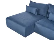 Modular Corner Sofa NERBO Fabric Blue Right Hand_1034992