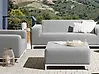 Ottoman ROVIGO Fabric Light Grey