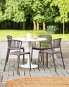 Gartenstuhl 4er Set GELA Taupe