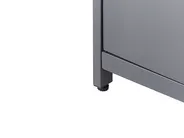 Outdoor Kitchen Set with Sink ORTISEI Graphite Grey Metal_934839