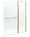 Badewannenaufsatz TUAPI 140 x 120 cm Gold
