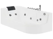 Whirlwanne Eckmodell mit LED ACUARIO 170 x 80 cm Weiß rechtsseitig_755864
