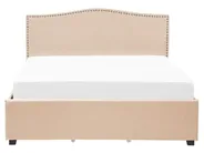 Bett mit Schubladen MONTPELLIER Stoff Beige 160 x 200 cm_754243