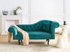 Right-Hand Chaise Longue LATTES II with Cushion Velvet Emerald Green