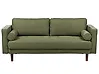 Sofa 3-Sitzer NURMO Stoff Dunkelgrün