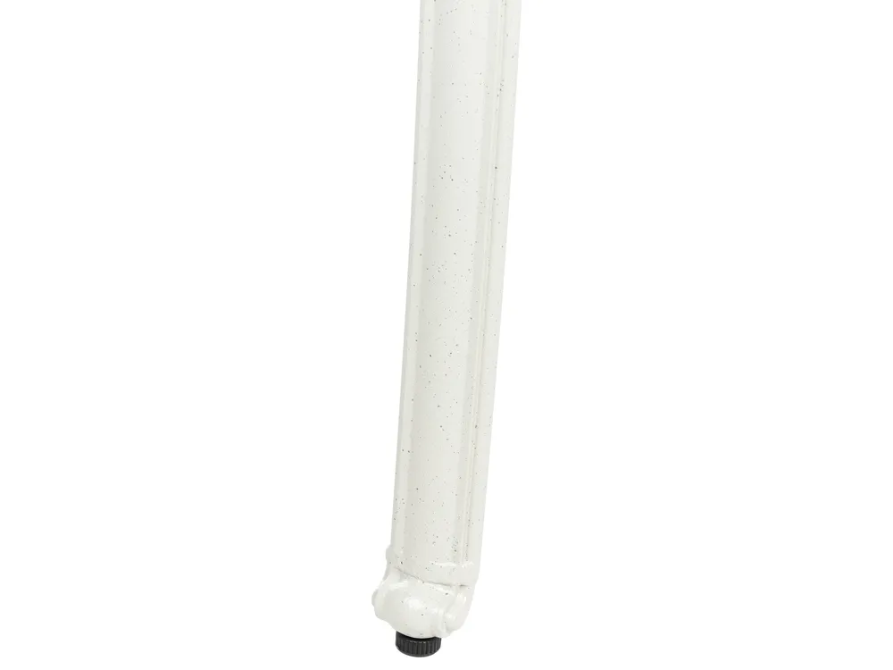 Gartenmöbel Set 4-Sitzer ANCONA inkl. Kissen Metall Cremeweiß_1004974