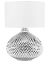 Tischlampe MADON Glas Silber