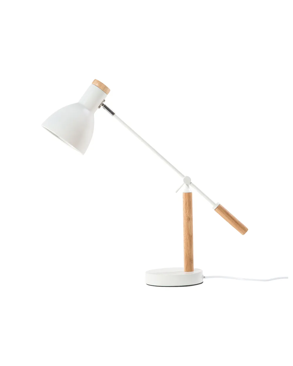 Schreibtischlampe PECKOS verstellbar Metall Weiß_680482