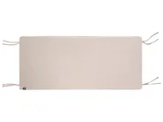 Gartenbank mit Auflage SOVANA 120 cm mit Stauraum Akazienholz Beige_1110052