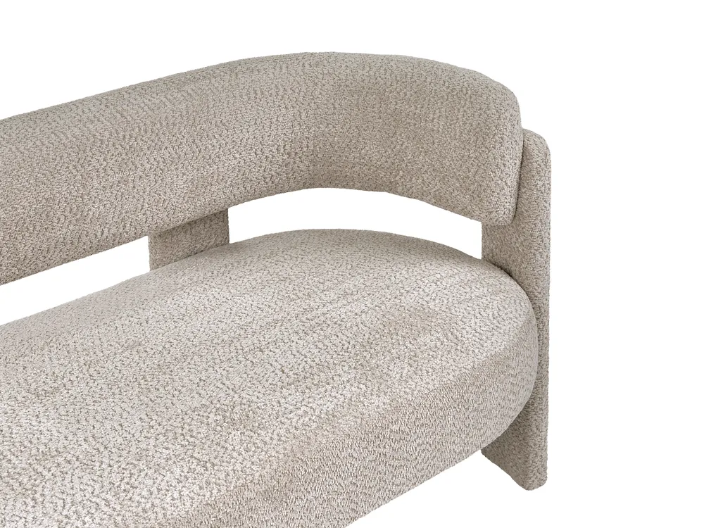 Sofa Set 4-Sitzer BUREA Chenillegewebe Hellbeige_1072758