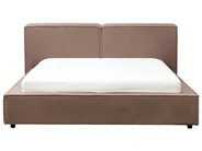 Wasserbett Bouclé LINARDS 160 x 200 cm Braun_980564
