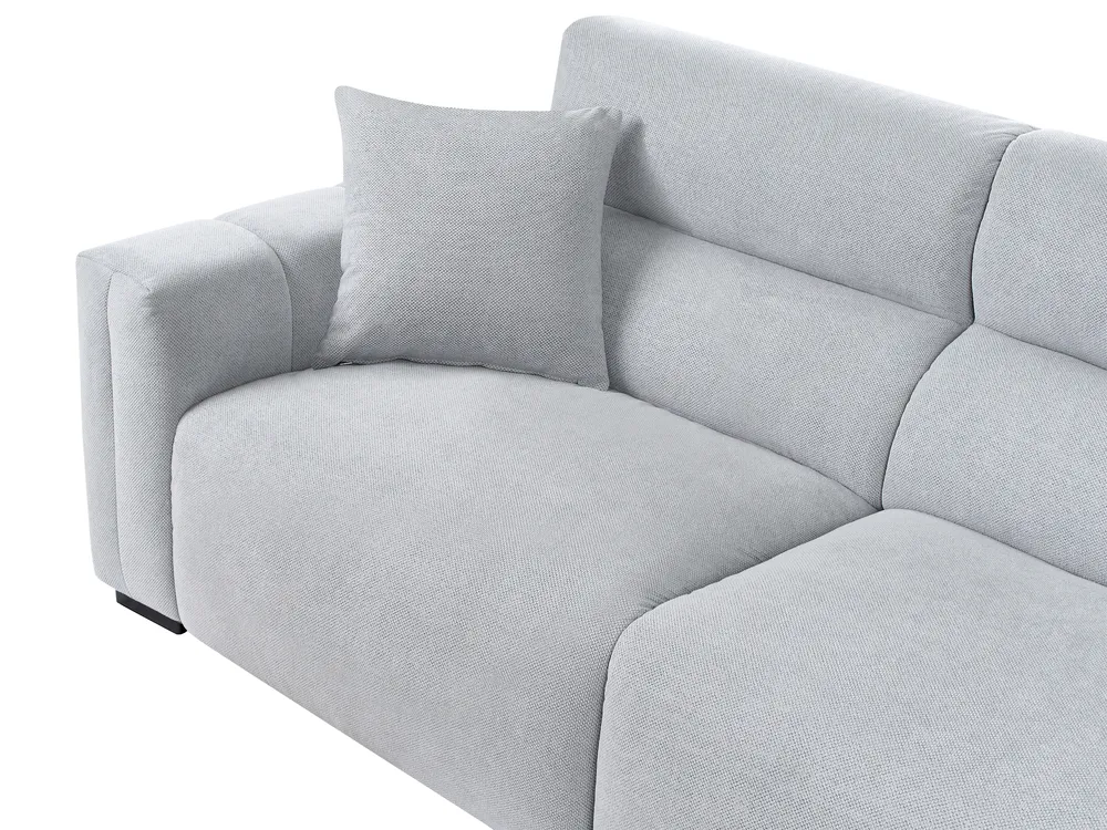 Sofa 3-Sitzer FAUSKAN Stoff Hellblau_969037