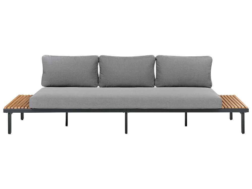 Tuinloungebank 3-zits FIVIZZANO Acaciahout Donkergrijs