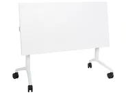 Zusammenklappbarer Schreibtisch CAVI 120 cm 60 cm mit Rädern Weiß_922095