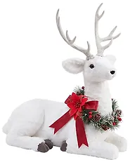 Christmas Decoration LISALMI 56 cm Reindeer White_1172501