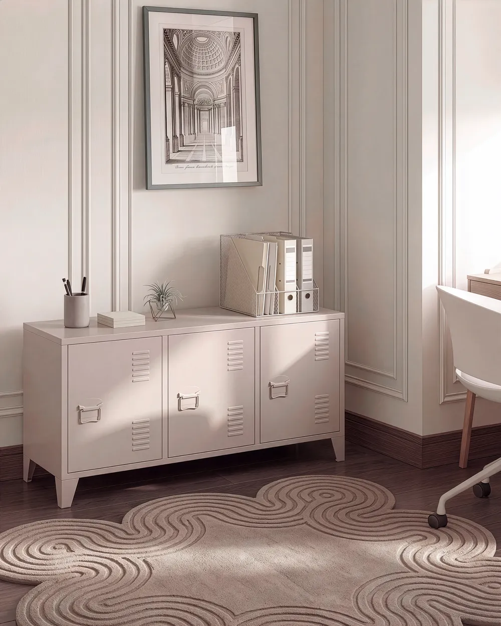 Büroschrank CARDIFF Metall Beige