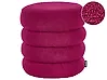 Pouf SUMPTER Bouclé Burgunderrot
