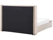 Wasserbett mit Stauraumbank NOYERS Samtstoff Beige 160 x 200 cm_915218