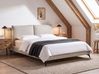 Bett mit Lattenrost Cord MELLE 180 x 200 cm Hellbeige