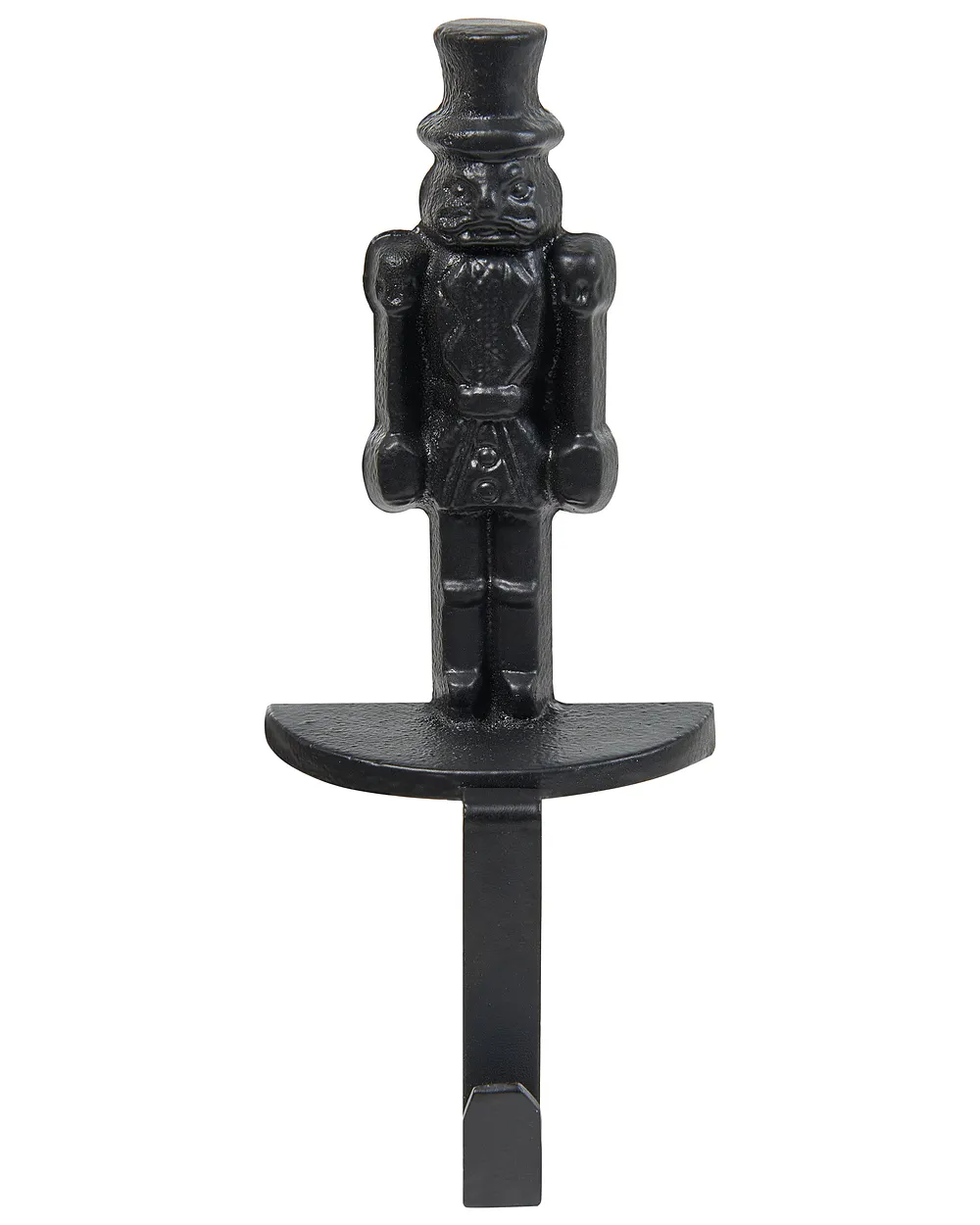 Set of 3 Christmas Stocking Holders KAJAANI 22 cm Nutcracker Black_1010896