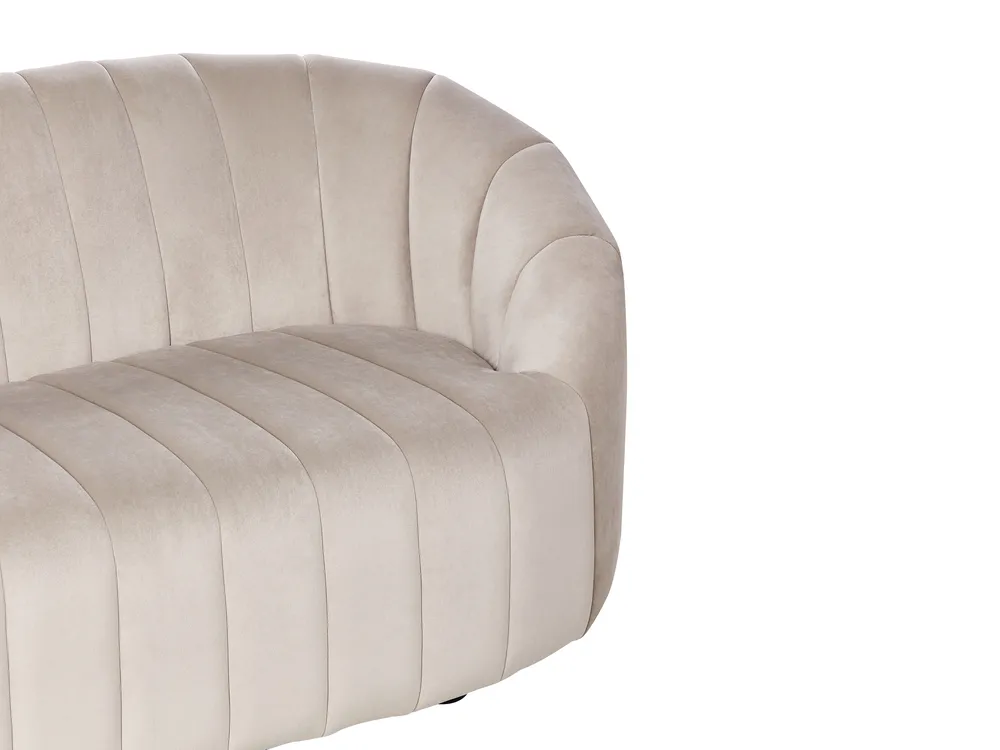 Sofa 2-Sitzer MALUNG Samtstoff Beige_966933
