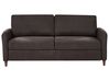 Sofa 3-Sitzer MARE Stoff Dunkelbraun
