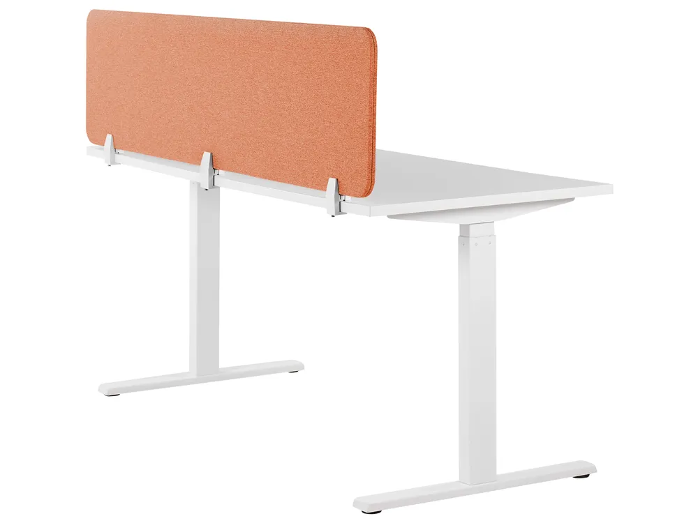 Desk Screen WALLY 180 x 40 cm Light Red_853272