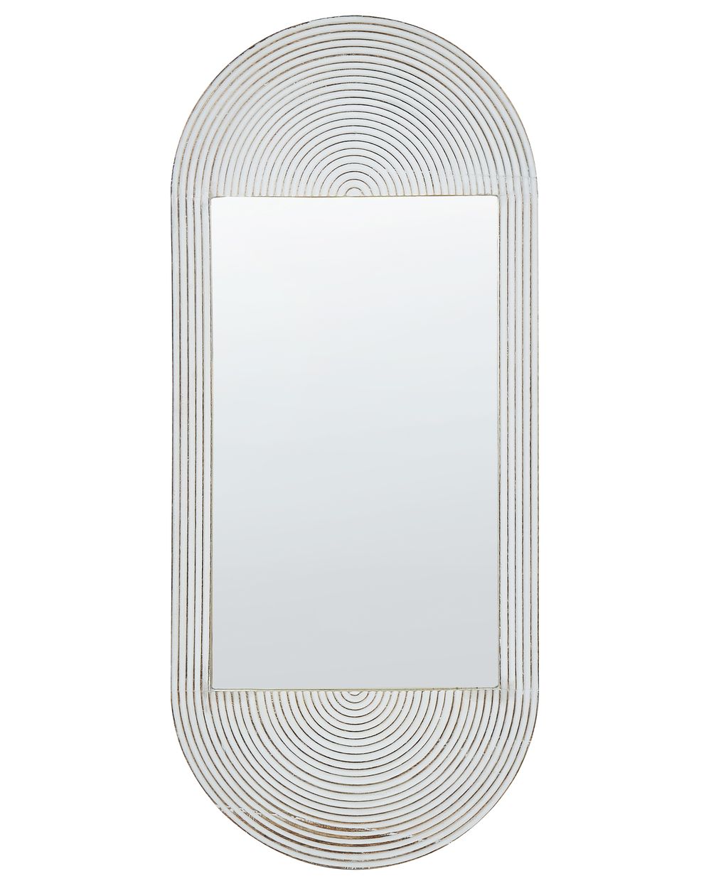 Wall Mirror BRIANT 56 cm 130 cm Mango Wood White