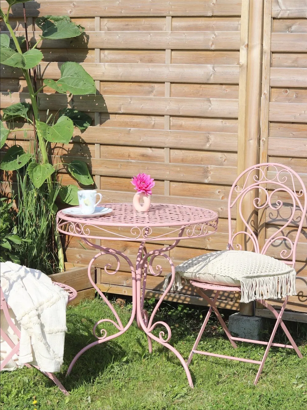 London Rose 2-zits Bistro Tuinset - Antiek Brons | Lazy Susan