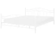 Bett mit Lattenrost Metall ANTLIA 180 x 200 cm Weiß_806751
