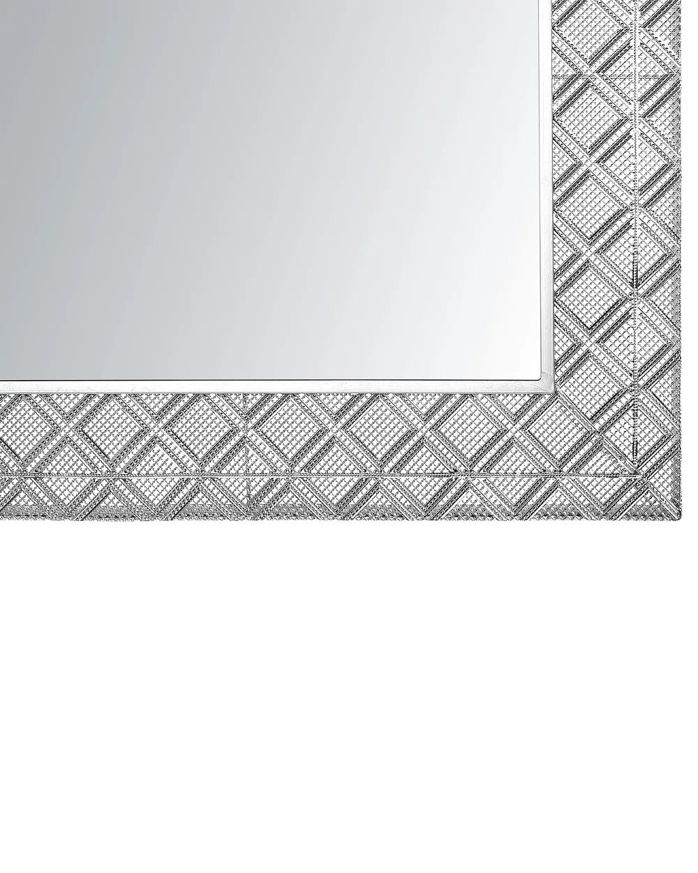 Wall Mirror EVETTES 80 cm 80 cm Metal Silver_748182