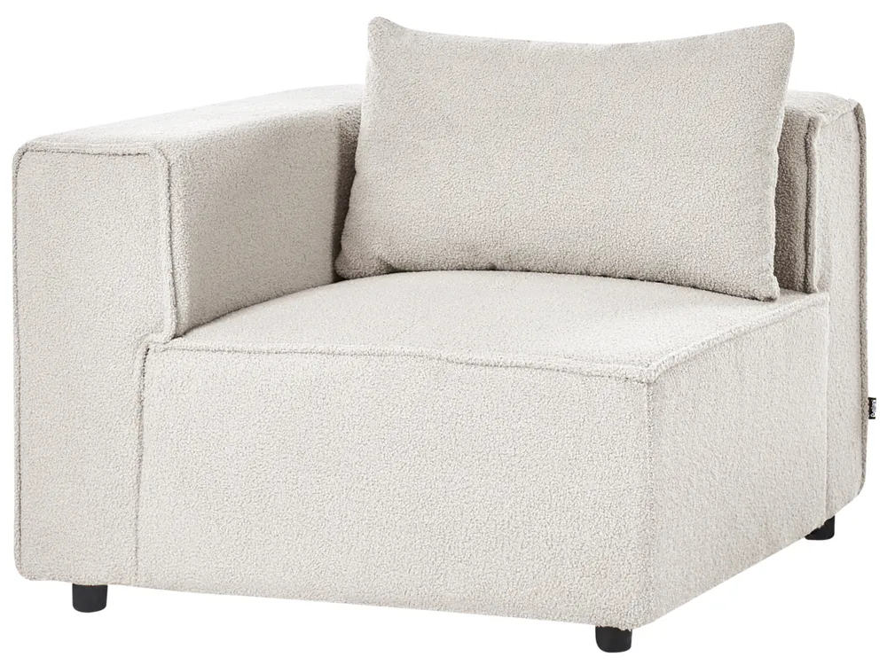 Modul Ecksofa 4-Sitzer AXEBO Bouclé Cremeweiß linksseitig_1075607