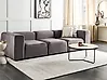 Modulsofa 3-Sitzer FALSTERBO Samtstoff Taupe