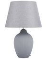 Tischlampe FERGUS Keramik Grau
