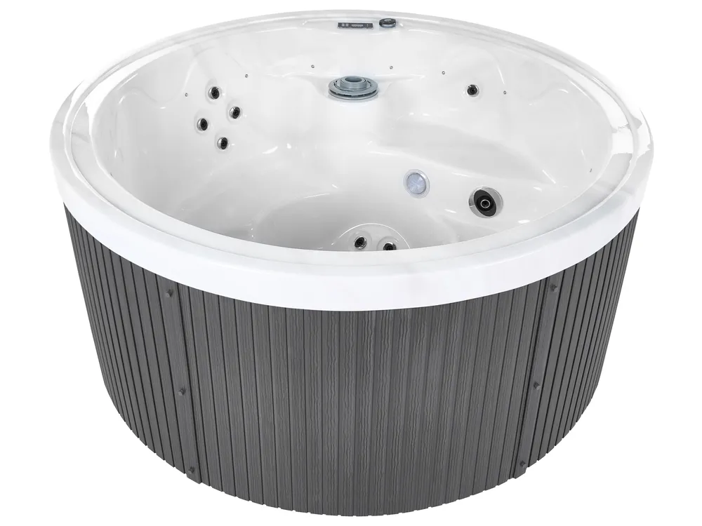 Outdoor Whirlwanne mit LED MARFIL Dunkelgrau_1069406